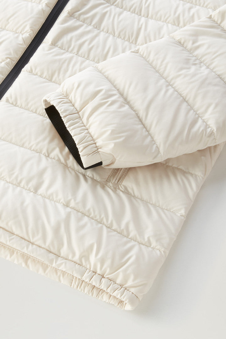 Bering Tech Lightweight Hybrid Down Jacket in Microfibre (Black) - Detail View 4