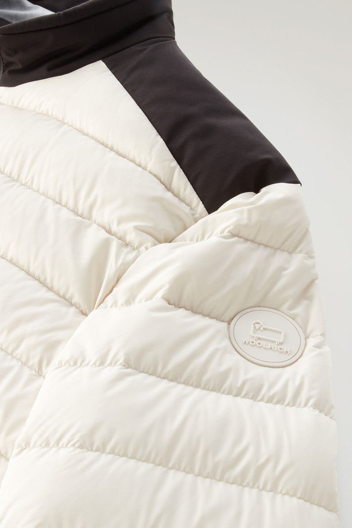 Bering Tech Lightweight Hybrid Down Jacket in Microfibre (Black) - Detail View 3
