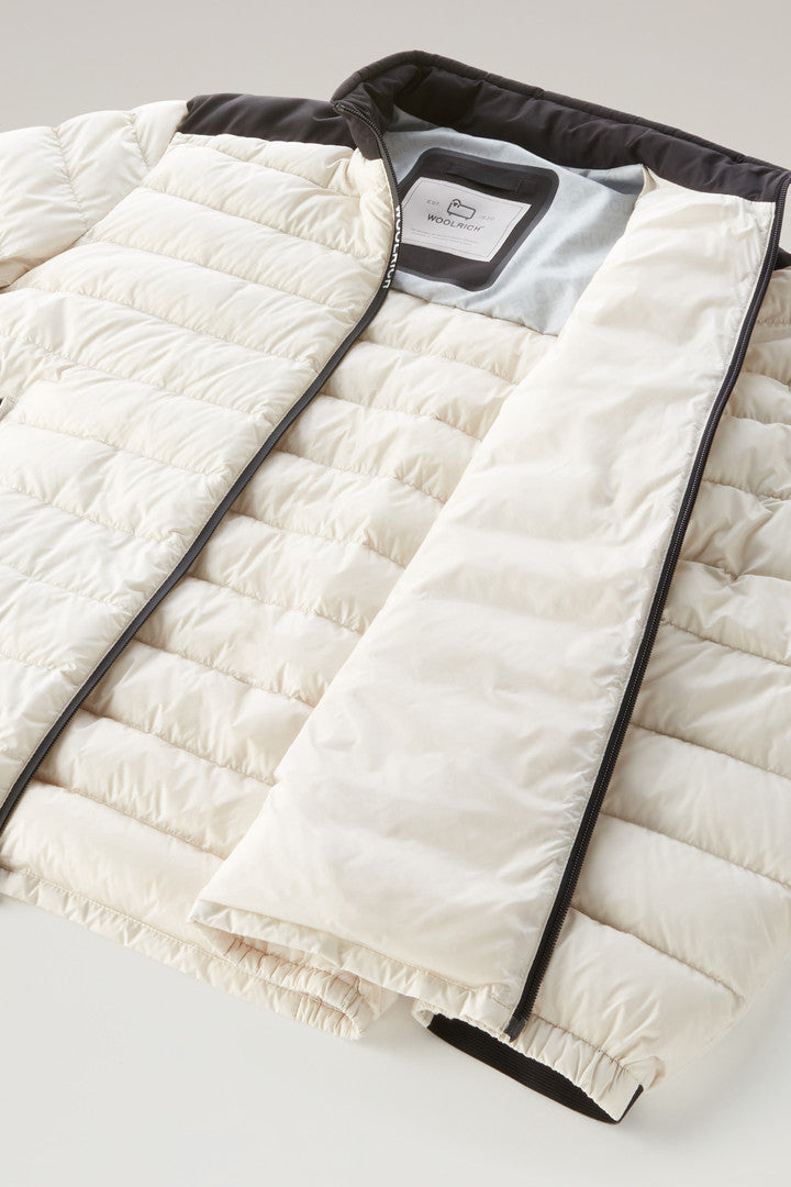 Bering Tech Lightweight Hybrid Down Jacket in Microfibre (Black) - Detail View 6