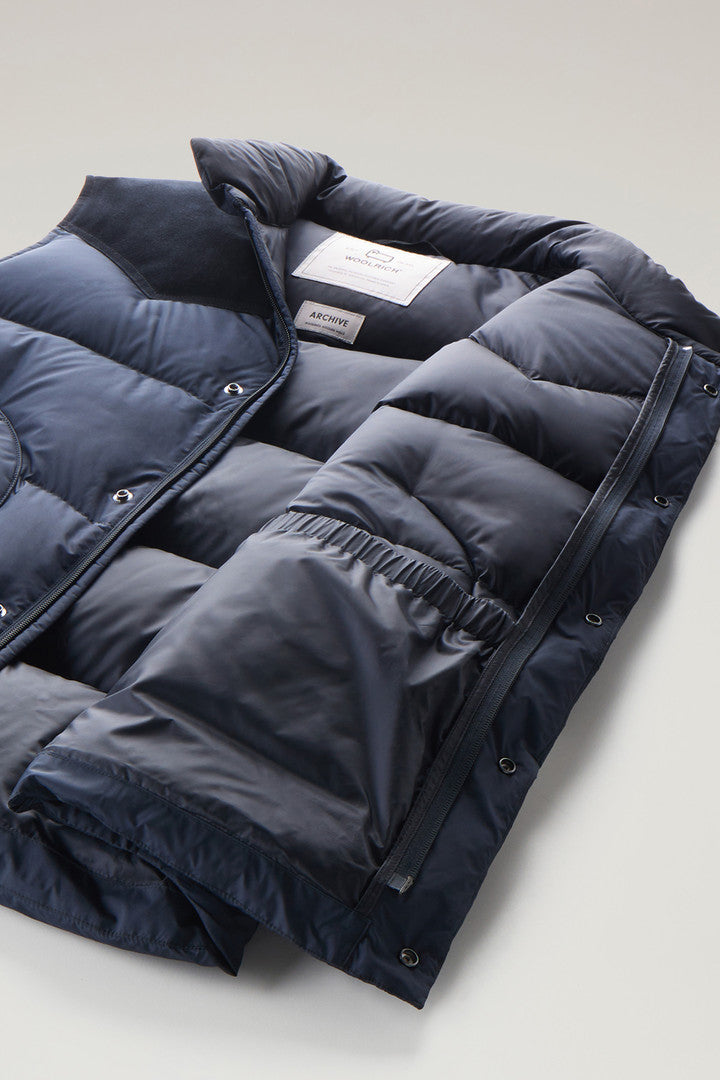 Western Padded Vest (Melton Blue) - Detail View 4