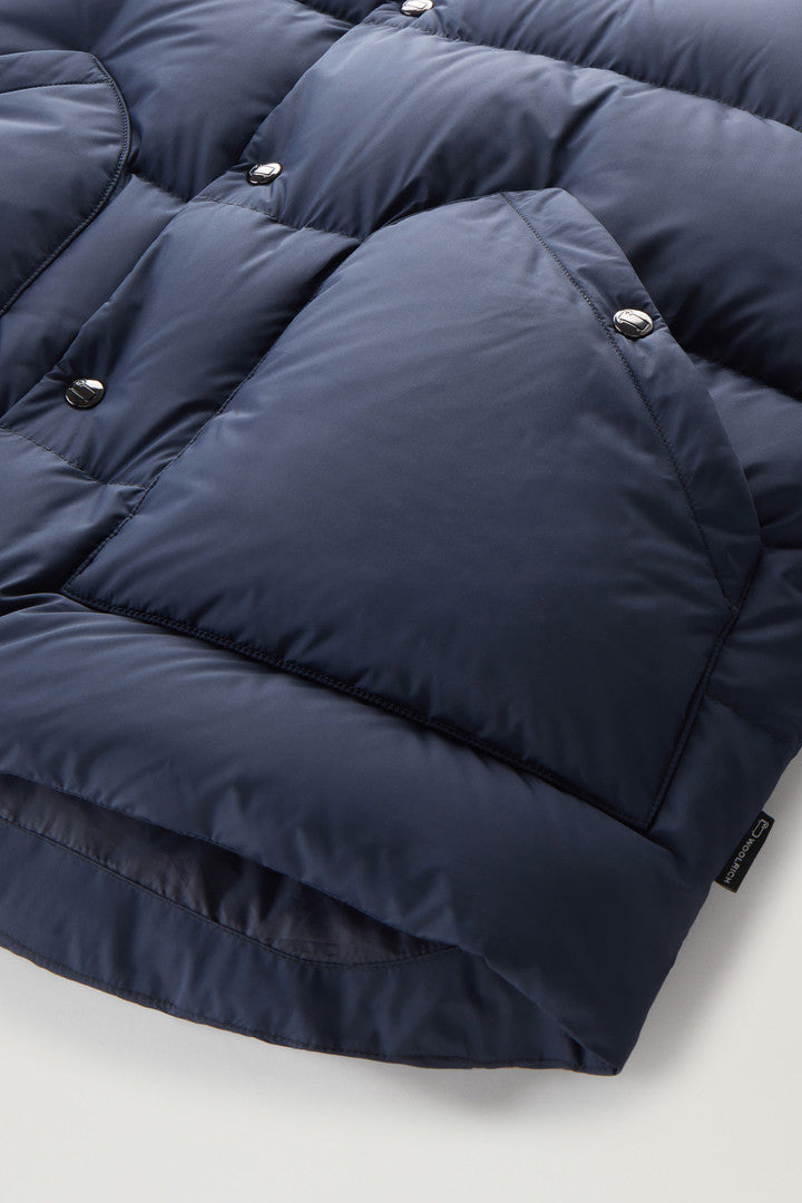 Western Padded Vest (Melton Blue) - Detail View 2