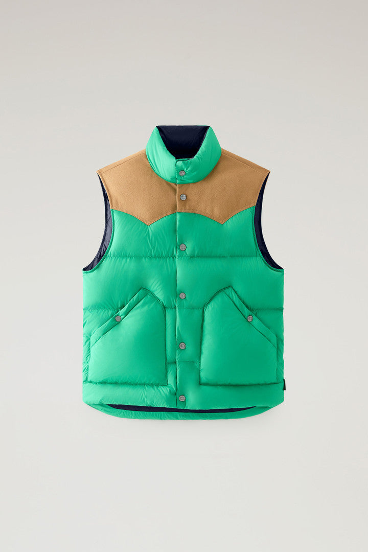 Western Padded Vest (Melton Blue) - Detail View 5
