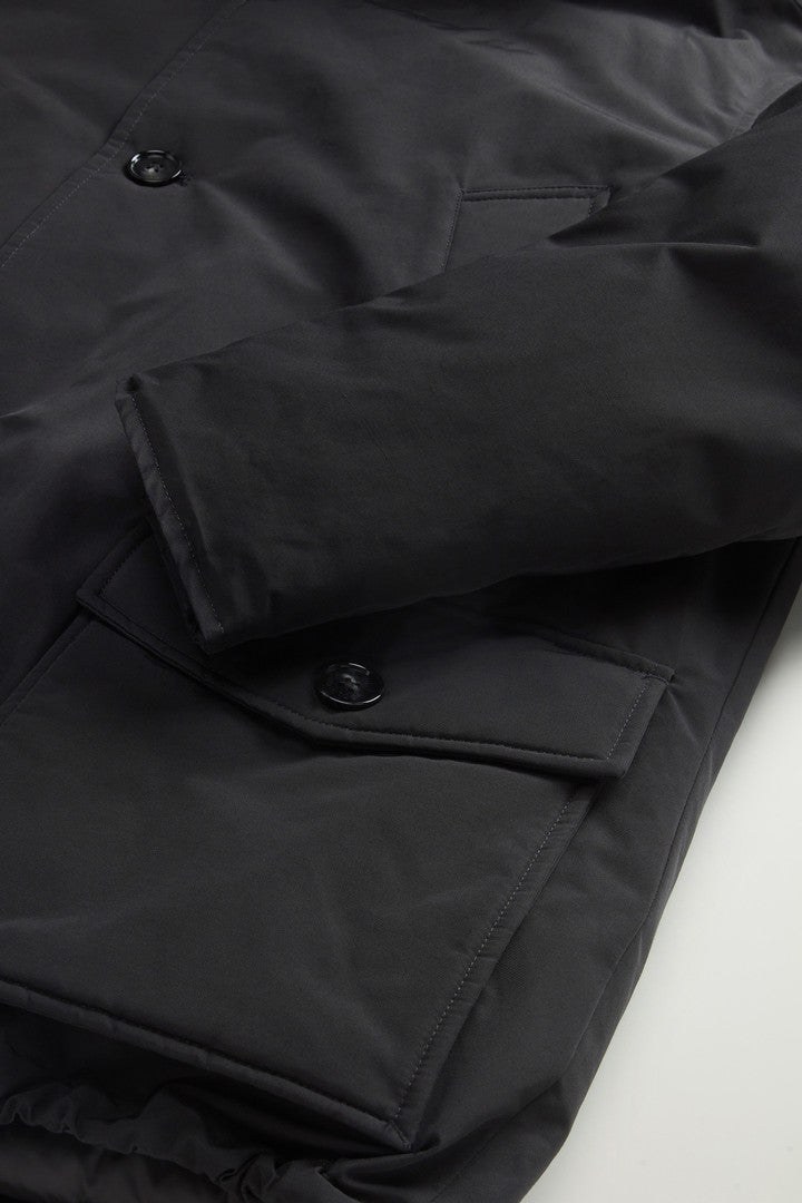 Arctic Anorak in Ramar Cloth (Melton Blue) - Detail View 6