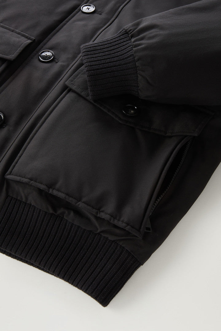 Polar Bomber in Ramar Cloth (Black) - Detail View 3