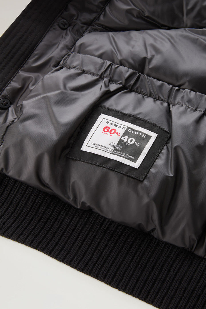 Polar Bomber in Ramar Cloth (Black) - Detail View 4