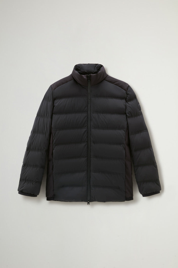 Bering Down Jacket in Stretch Nylon (Black) - Main View