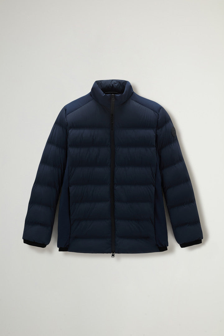 Bering Down Jacket in Stretch Nylon (Black) - Detail View 10