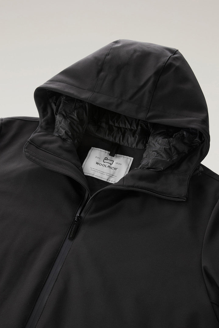 Pacific Jacket in Tech Softshell (Black) - Detail View 1