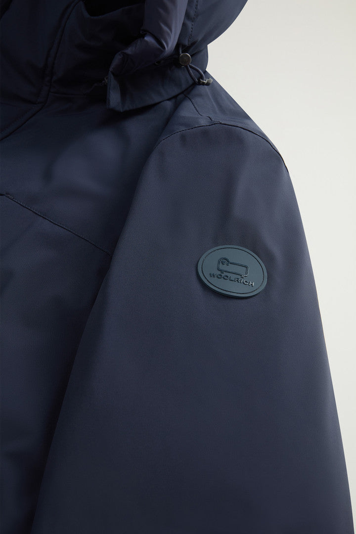 Mountain Parka in Stretch Nylon (Taupe) - Detail View 8