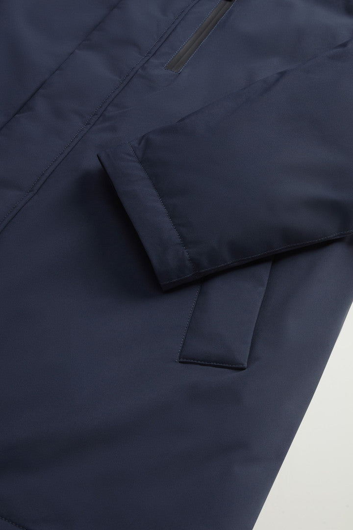 Mountain Parka in Stretch Nylon (Taupe) - Detail View 9