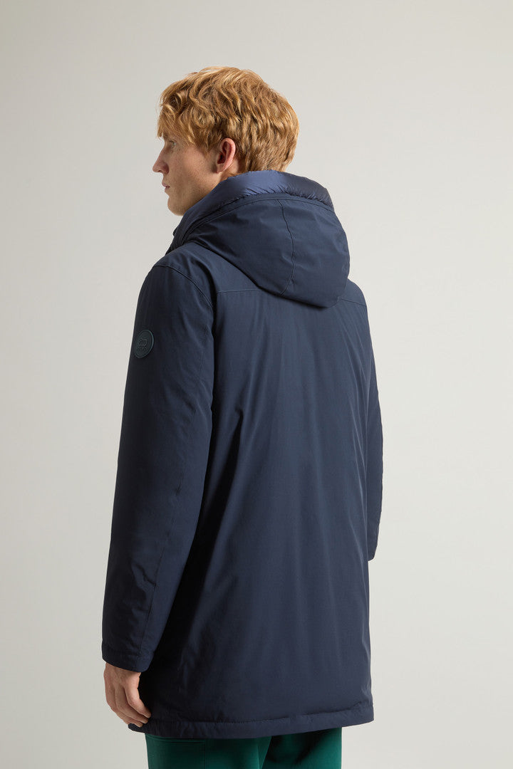 Mountain Parka in Stretch Nylon (Taupe) - Detail View 3