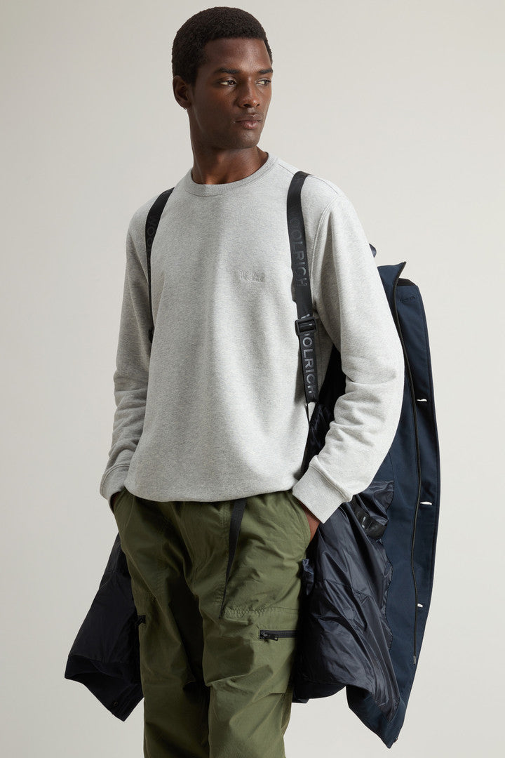 Parka with Detachable Wool Visor (Melton Blue) - Detail View 5