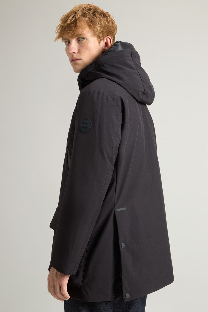 Parka in Tech Softshell (Black) - Detail View 4