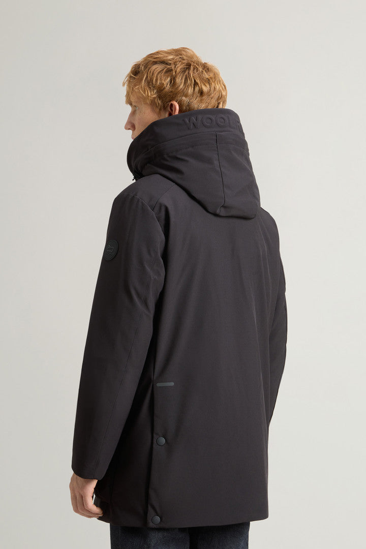 Parka in Tech Softshell (Black) - Detail View 3