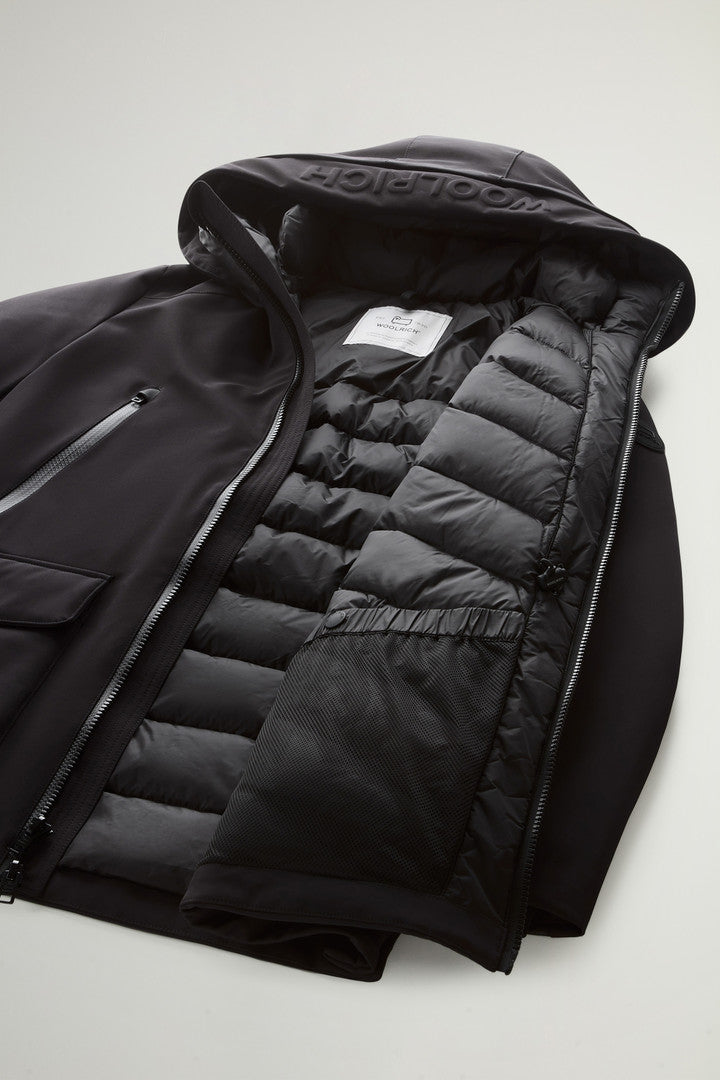 Parka in Tech Softshell (Black) - Detail View 9