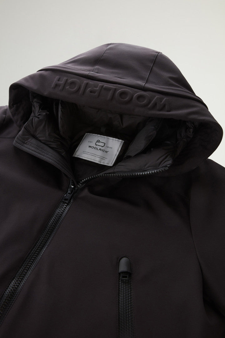 Parka in Tech Softshell (Black) - Detail View 5