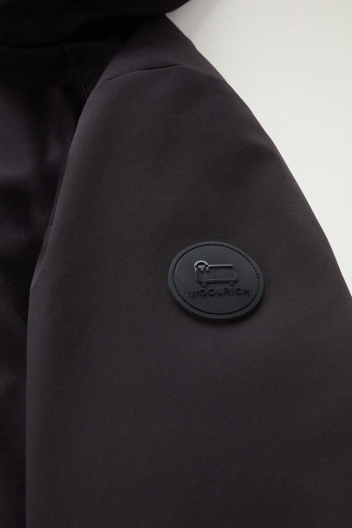 Parka in Tech Softshell (Black) - Detail View 7