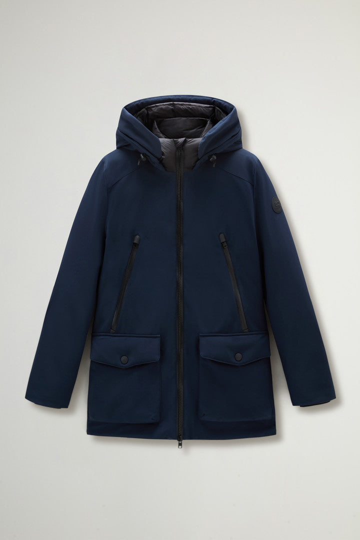 Parka in Tech Softshell (Black) - Detail View 11