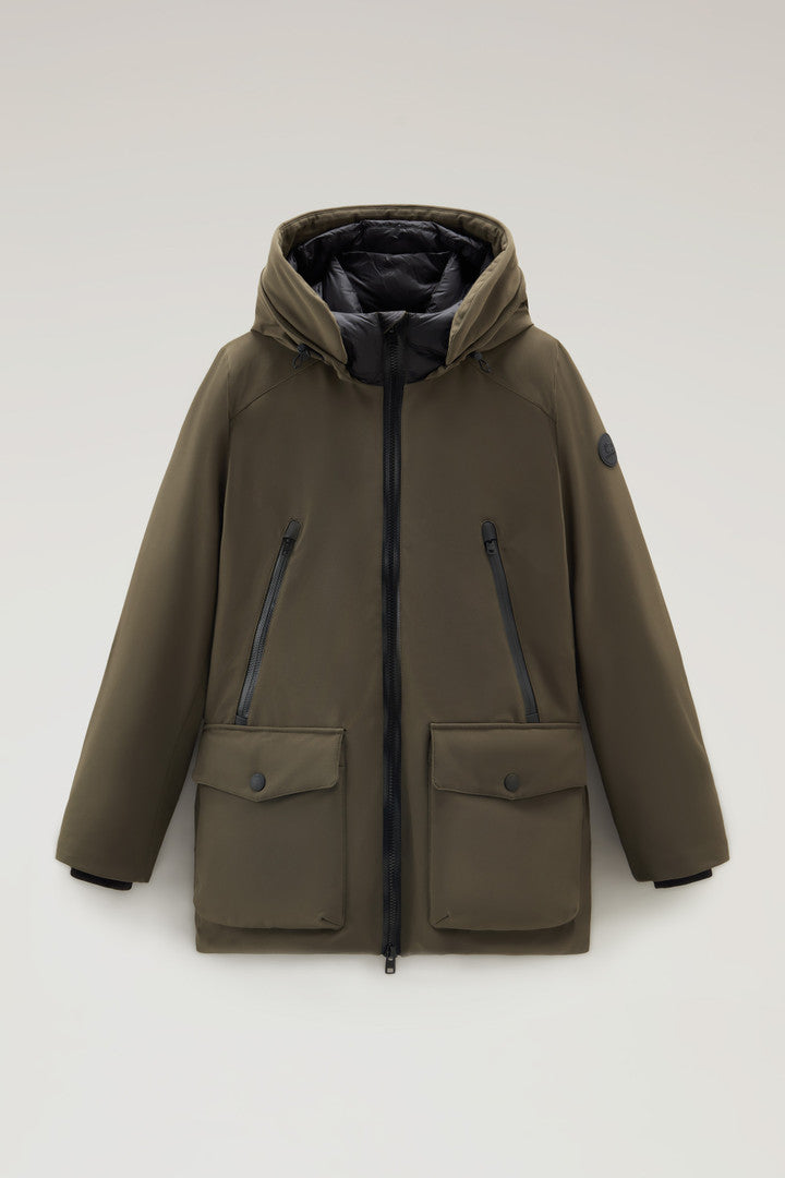 Parka in Tech Softshell (Black) - Detail View 10