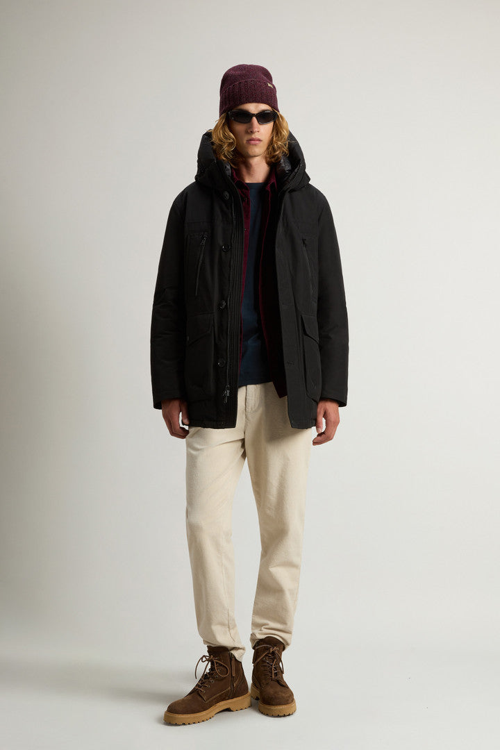 Arctic Parka Evolution in Ramar Cloth (Melton Blue) - Detail View 1