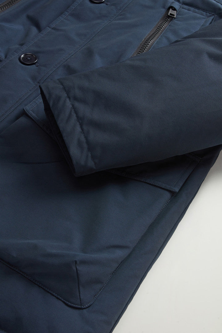 Arctic Parka Evolution in Ramar Cloth (Melton Blue) - Detail View 7