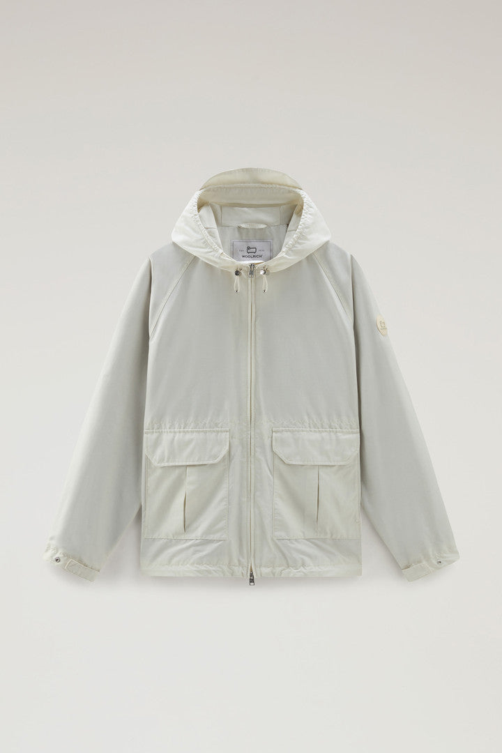 Cruiser Jacket in Ramar Cloth with Hood (Melton Blue) - Detail View 8