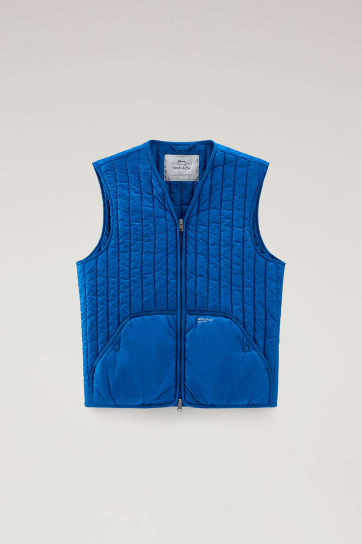 Quilted Vest in Recycled Pertex Quantum (Snorkel Blue) - Main View