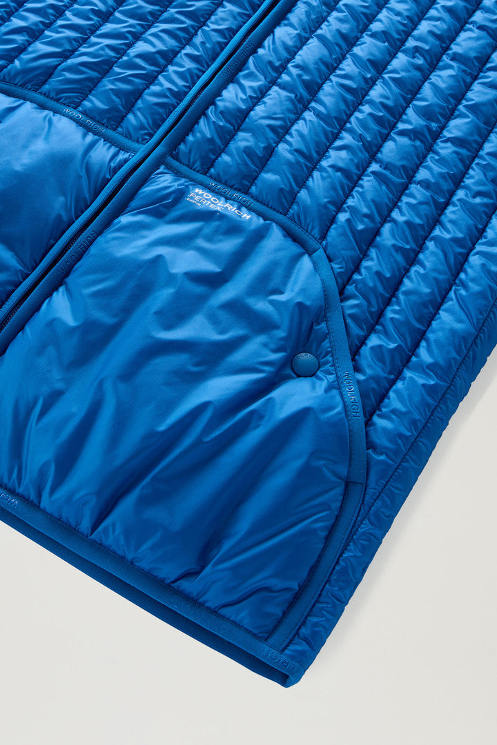 Quilted Vest in Recycled Pertex Quantum (Snorkel Blue) - Detail View 6