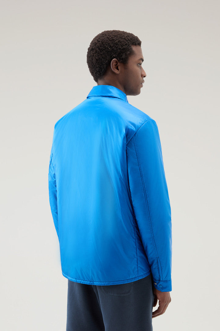 Padded Overshirt in Recycled Pertex Quantum (Melton Blue) - Detail View 2
