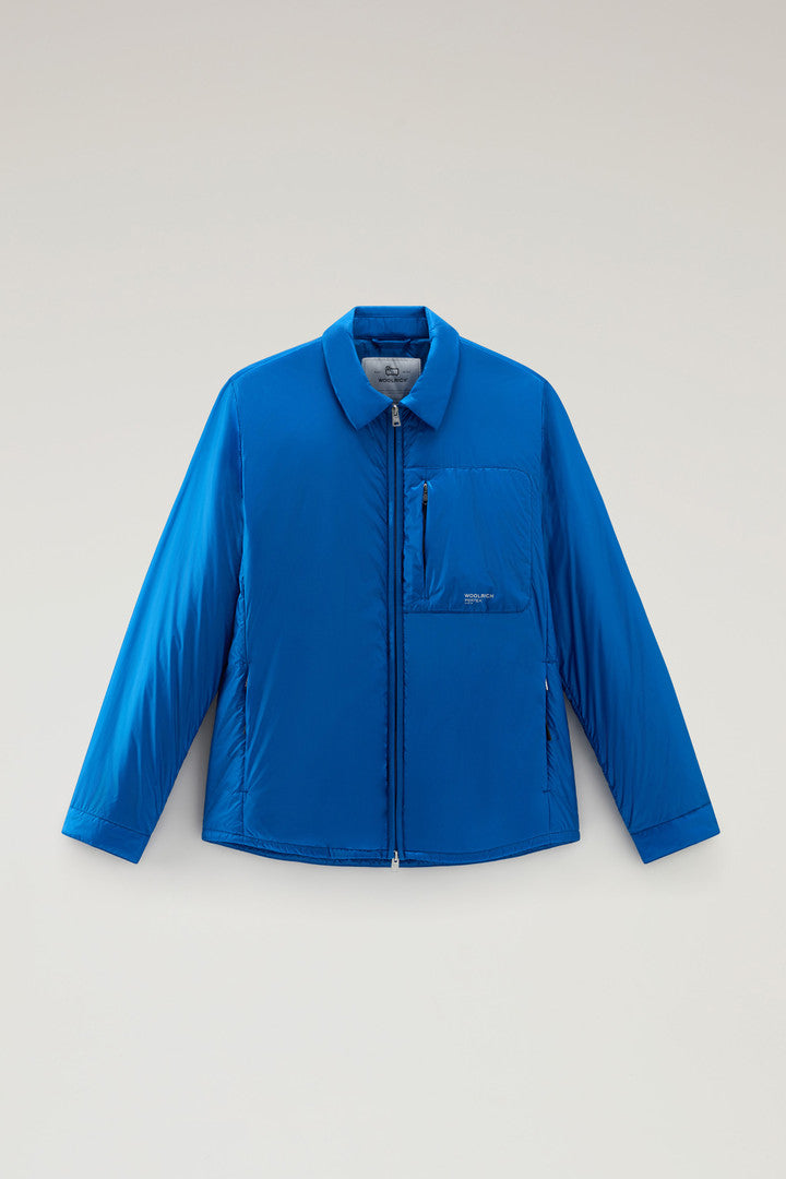 Padded Overshirt in Recycled Pertex Quantum (Snorkel Blue) - Main View