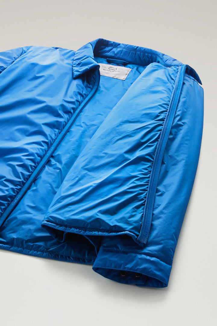 Padded Overshirt in Recycled Pertex Quantum (Melton Blue) - Detail View 8