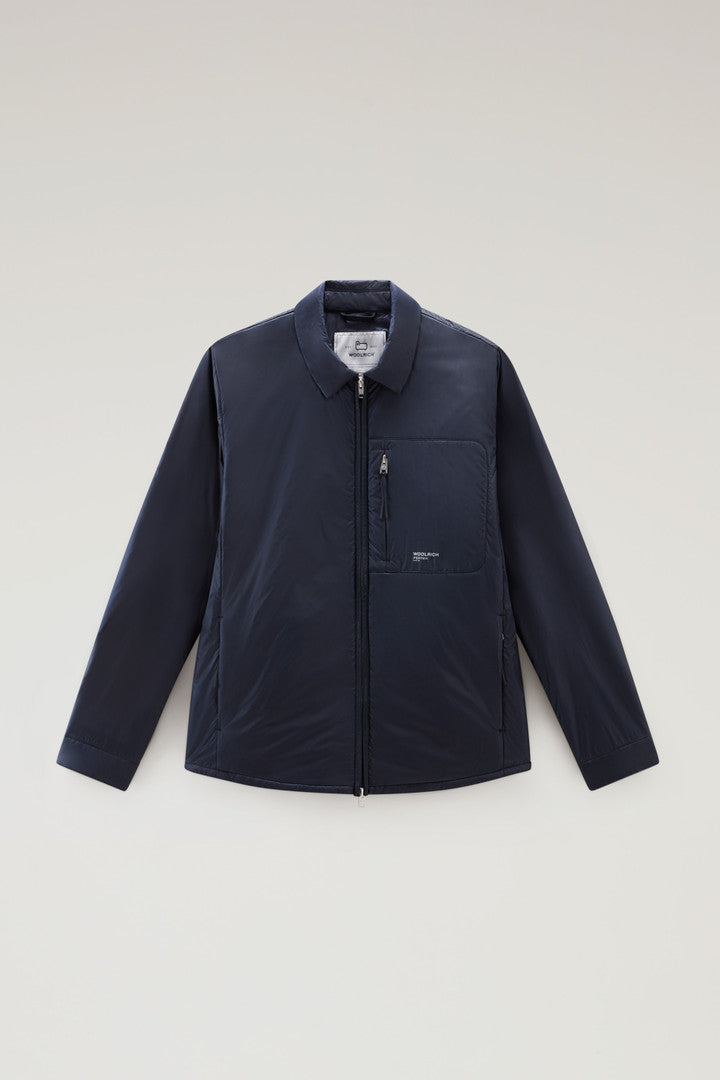 Padded Overshirt in Recycled Pertex Quantum (Melton Blue) - Main View