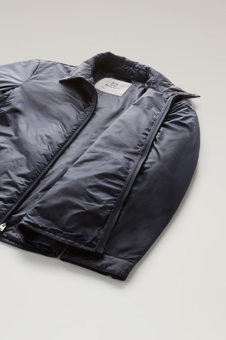 Padded Overshirt in Recycled Pertex Quantum (Melton Blue) - Detail View 4