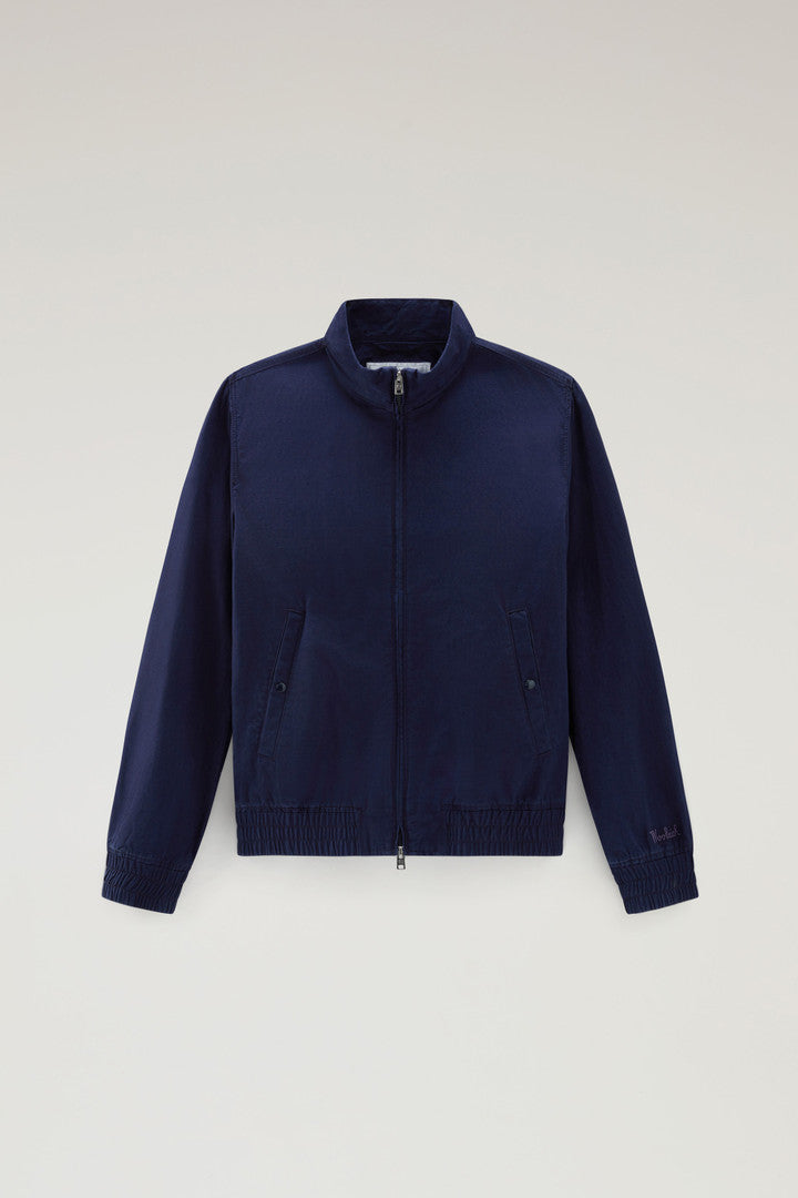 Bomber Jacket in Cotton-Linen Blend (Rope) - Detail View 8