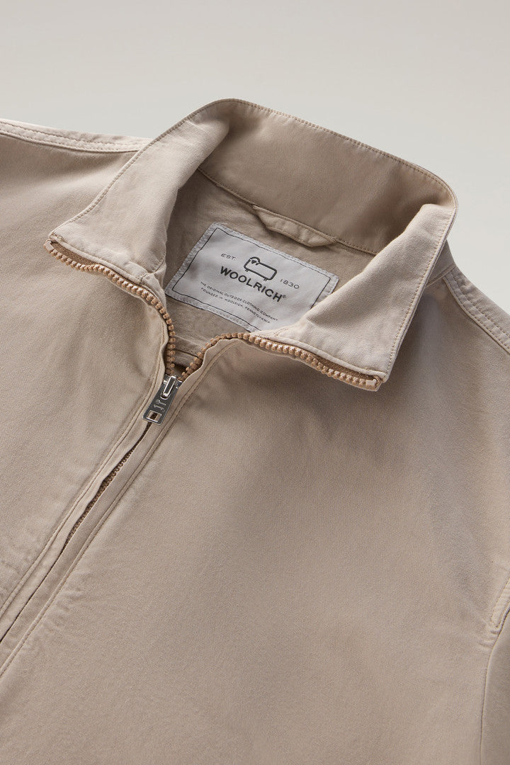 Bomber Jacket in Cotton-Linen Blend (Rope) - Detail View 5