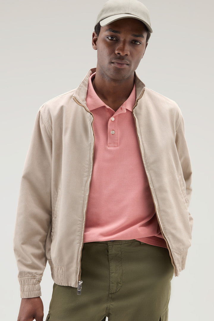 Bomber Jacket in Cotton-Linen Blend (Rope) - Detail View 4