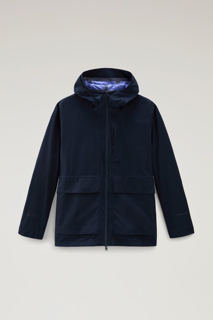 Mountain Jacket in WINDSTOPPER GORE-TEX (Melton Blue) - Main View