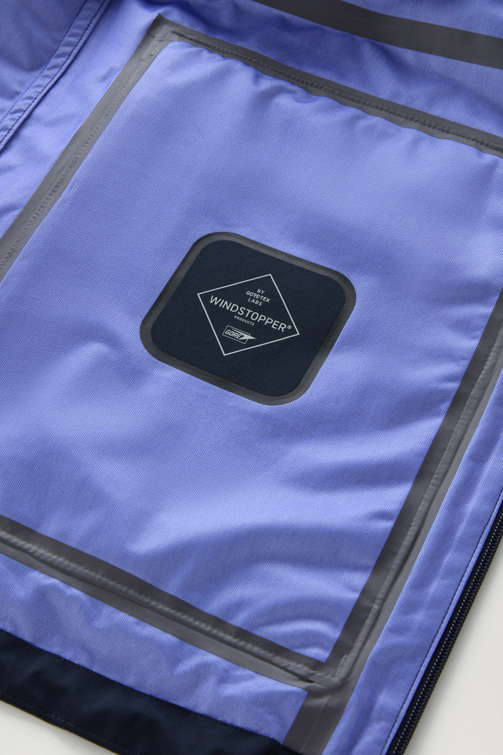 Mountain Jacket in WINDSTOPPER GORE-TEX (Melton Blue) - Detail View 7