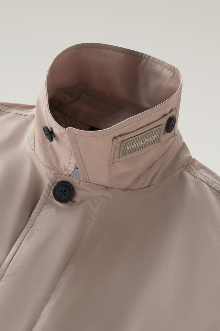 New City Coat in Urban Touch (Melton Blue) - Detail View 4