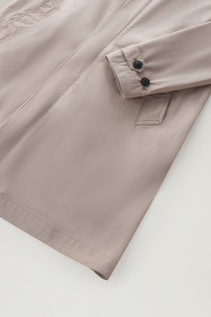New City Coat in Urban Touch (Melton Blue) - Detail View 3