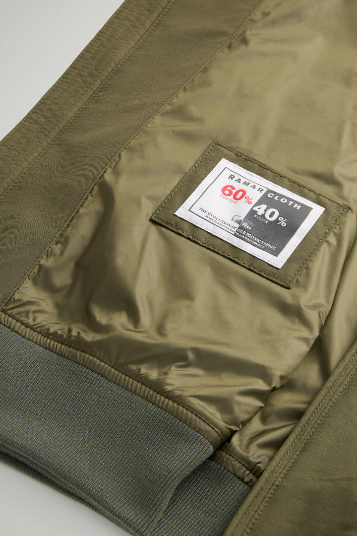 Cruiser Bomber Jacket in Light Ramar (Melton Blue) - Detail View 9