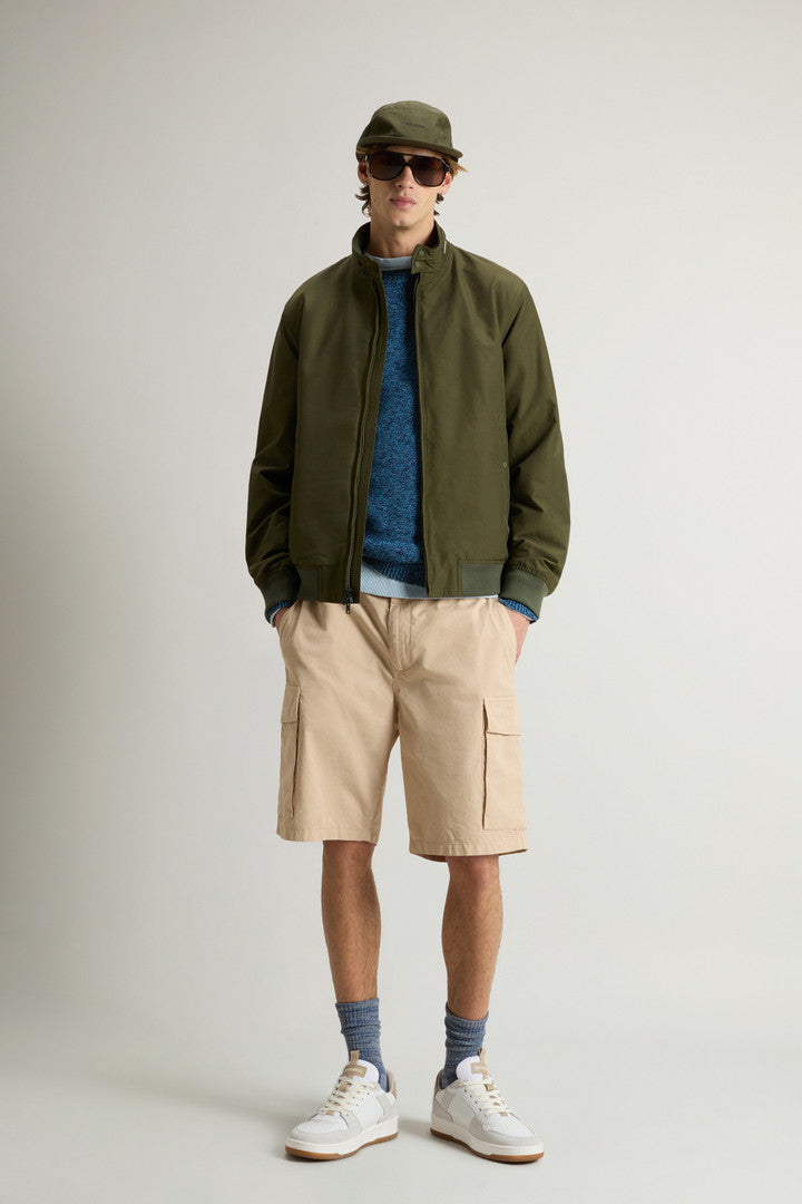 Cruiser Bomber Jacket in Light Ramar (Greenstone) - Detail View 2