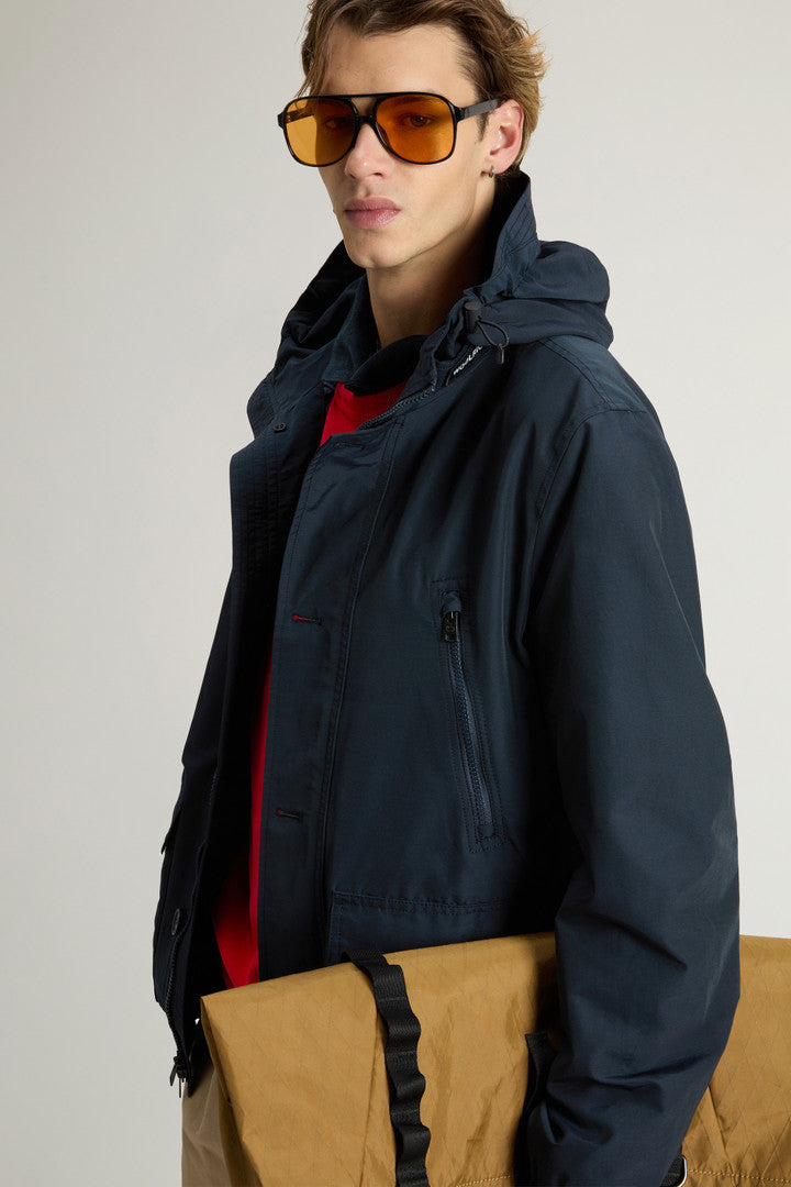 Parka in Light Ramar (Melton Blue) - Detail View 4