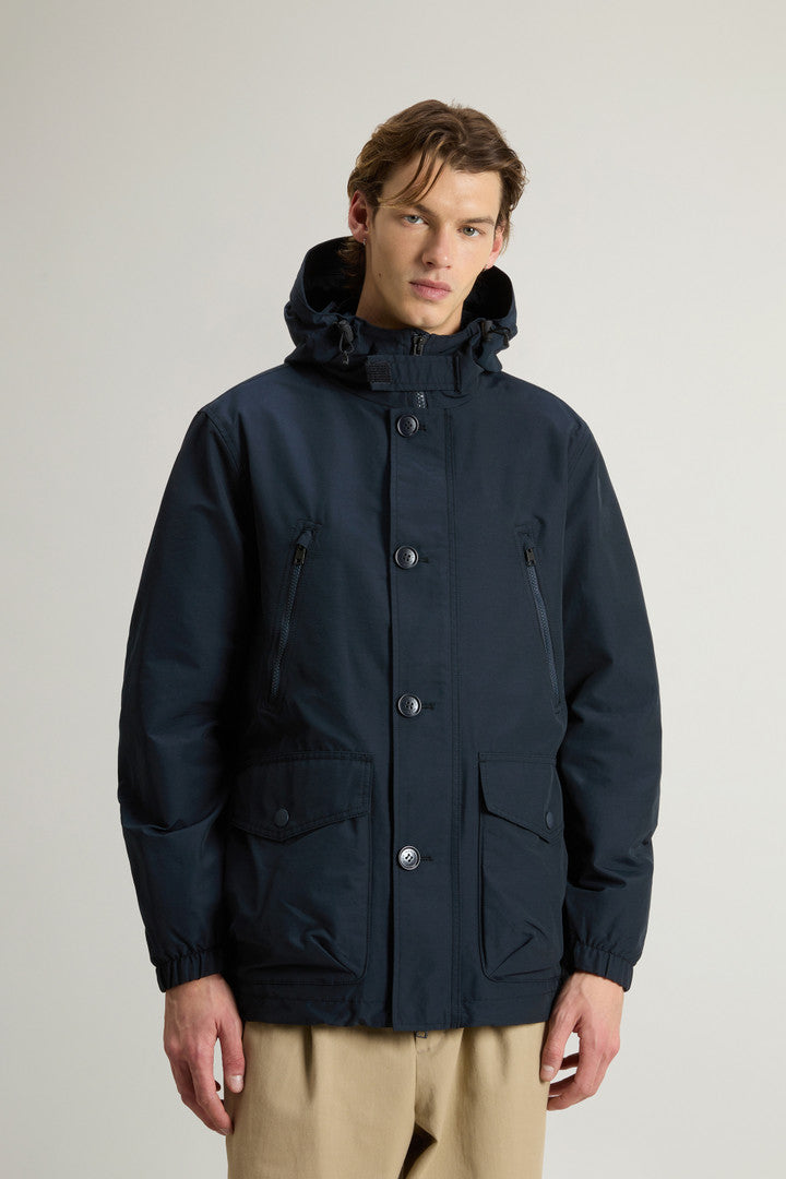 Parka in Light Ramar (Melton Blue) - Detail View 1