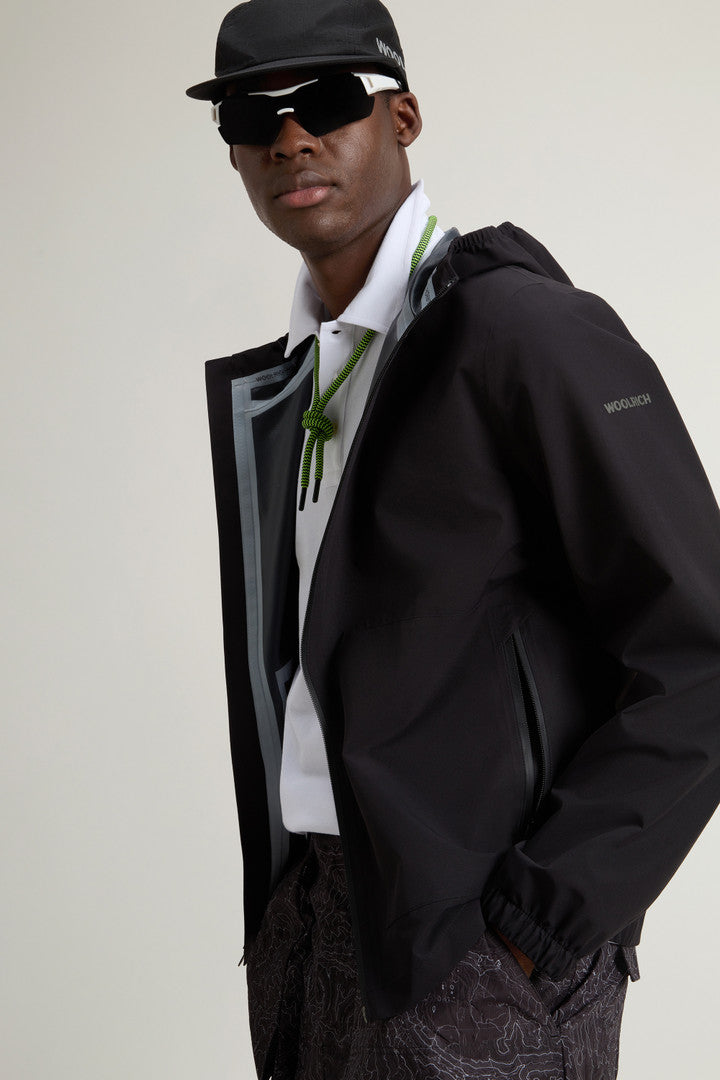 Waterproof Pacific Jacket in Two-Layered Fabric (Dove) - Detail View 3