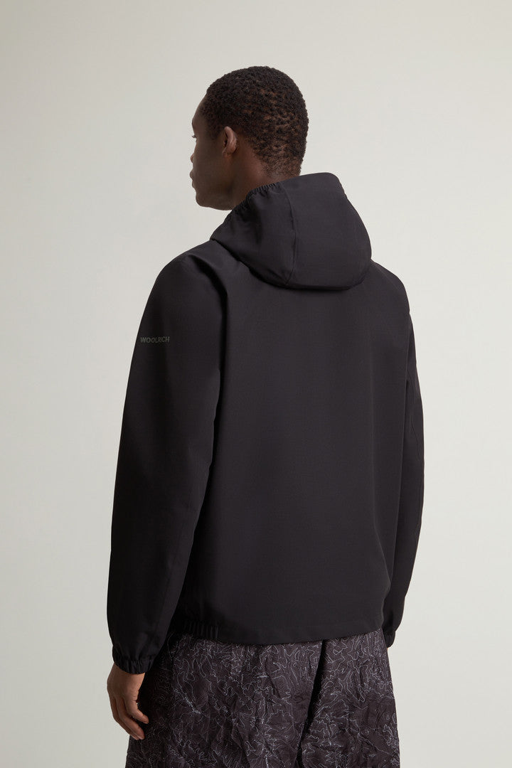 Waterproof Pacific Jacket in Two-Layered Fabric (Black) - Detail View 2