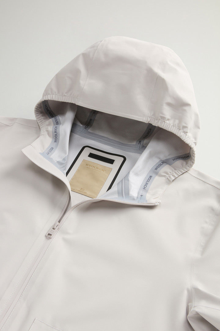 Waterproof Pacific Jacket in Two-Layered Fabric (Dove) - Detail View 5