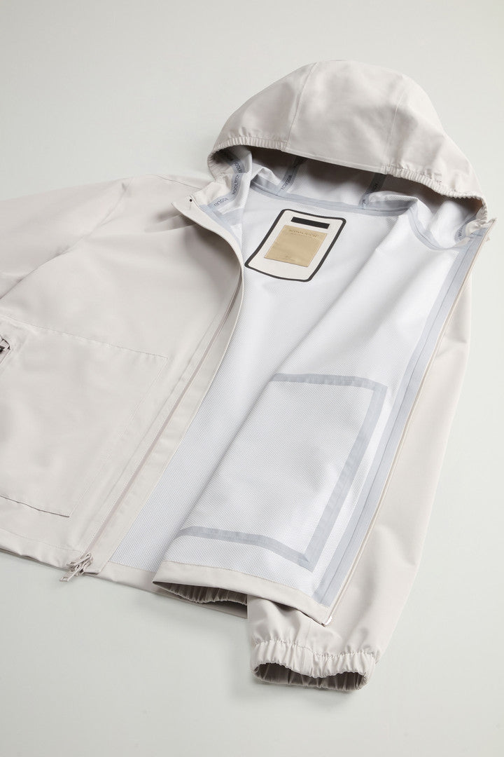 Waterproof Pacific Jacket in Two-Layered Fabric (Dove) - Detail View 8