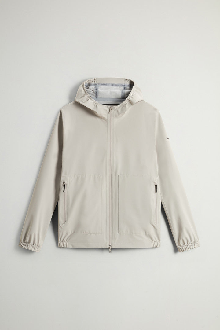 Waterproof Pacific Jacket in Two-Layered Fabric (Dove) - Detail View 4