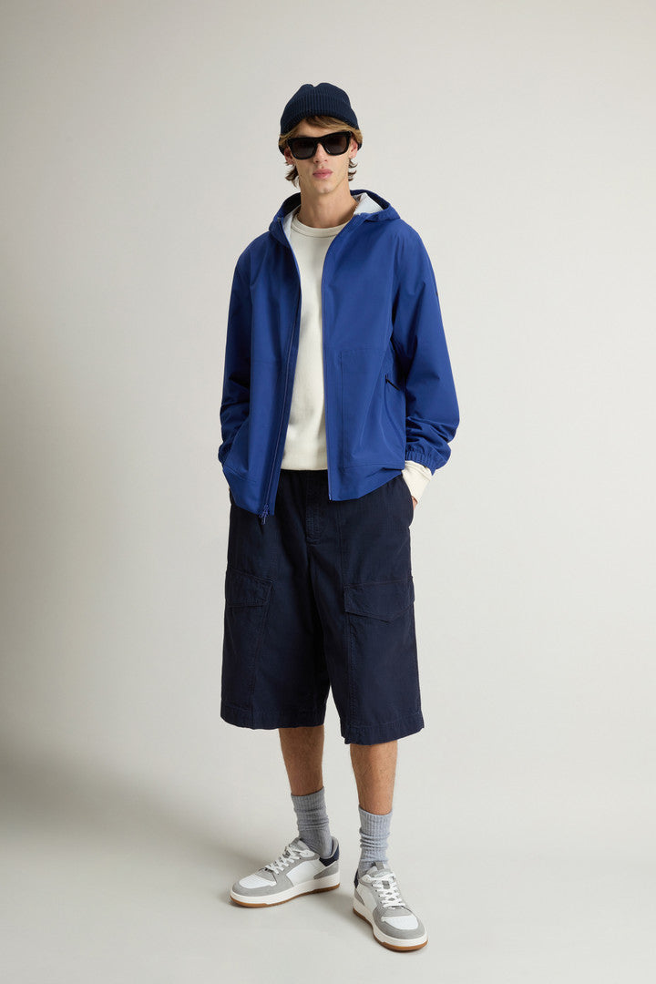 Waterproof Pacific Jacket in Two-Layered Fabric (Dove) - Detail View 1